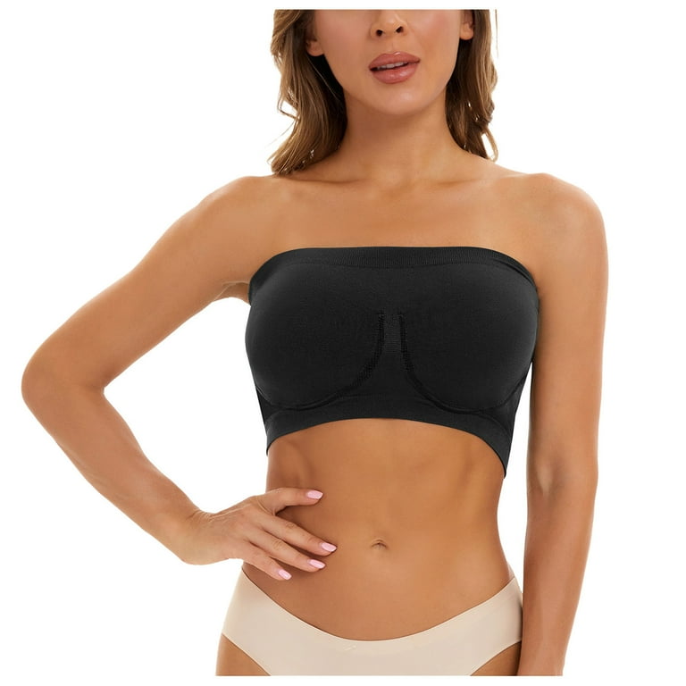 vbnergoie Sports Bras For Women Plus Size Strapless Bra Bandeau