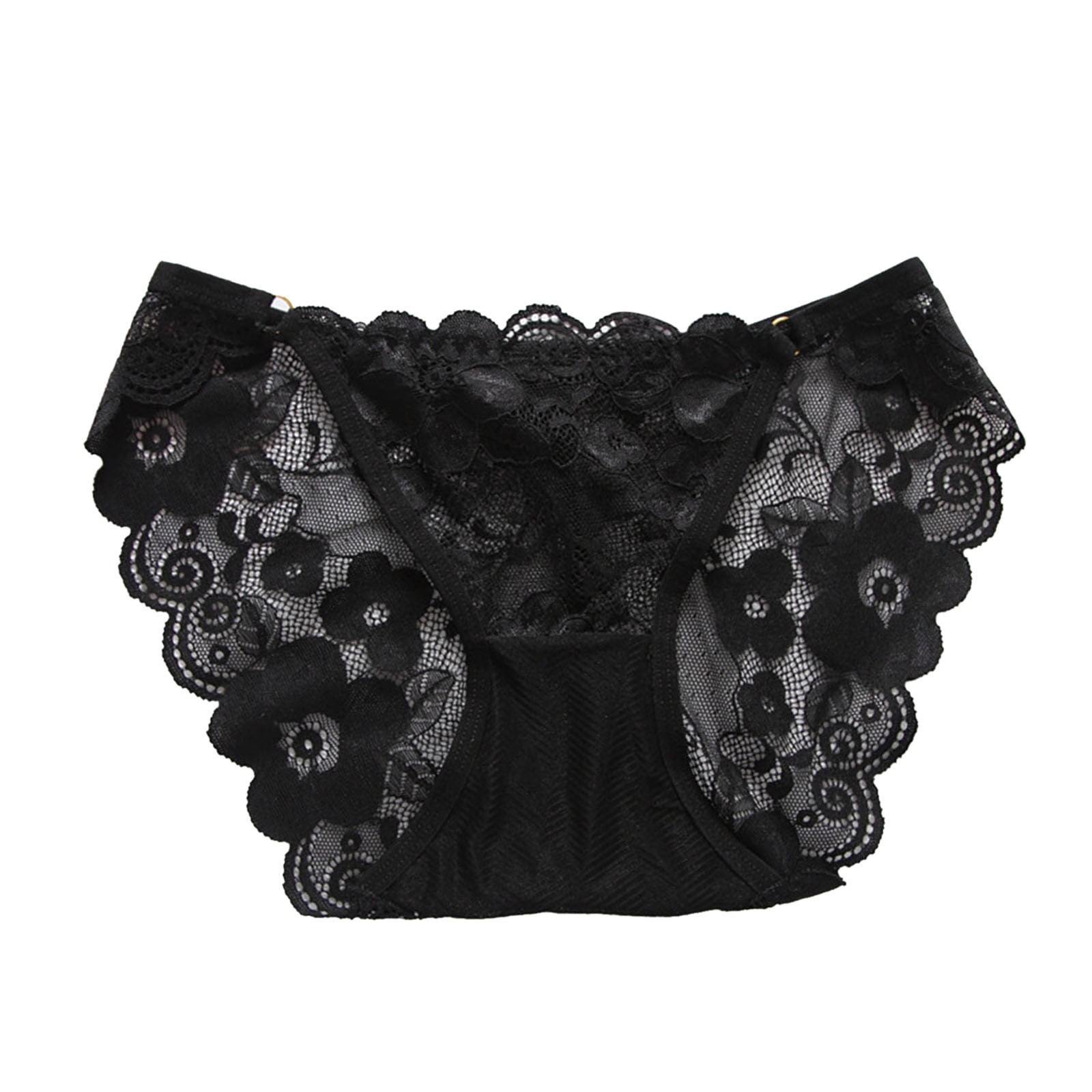 vbnergoie Women Breathable Lace Panties Hollow Low Waist Briefs Cotton