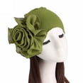 thumbnail image 1 of vbnergoie Women Ladies Retro Big Flowers Hat Turban Hat Cap Pile Cap Male Hats And Caps 47 Brand Caps, 1 of 6