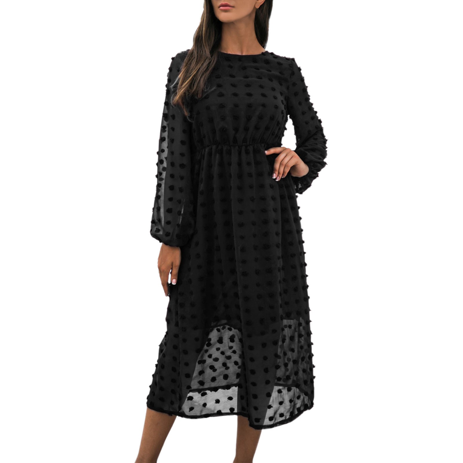 vbnergoie Casual Dresses Womens Dresses Casual Crewneck Polka Dot Tiny  Satin Dress for Women 2022 Dresses for Women 2022, White, Large :  : Clothing, Shoes & Accessories