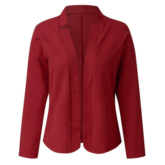 vbnergoie Womens Long Sleeve Open Cardigan Solid Color Casual Oversized Jackets Coat Womens Hooded Jackets Lands End Outerwear Womens