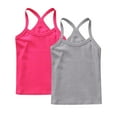 thumbnail image 1 of vdgthytj 2 Pack Girls Dance Tank Tops Racerback Camisole Summer Spaghetti Strap Sleeveless Shirts for Active Workout, 1 of 7