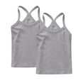 thumbnail image 1 of vdgthytj 2 Pack Girls Dance Tank Tops Racerback Camisole Summer Spaghetti Strap Sleeveless Shirts for Active Workout, 1 of 6