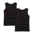 thumbnail image 1 of vdgthytj 2 Pack Girls Tank Tops Cotton Sleeveless Undershirt Casual Basic Shirts Layer Tees for Kids, 1 of 3