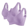 thumbnail image 1 of vdgthytj 2pc Sprots Bras for Women No Underwear Seamless Push up Ribbed Bralette Full Coverage Workout Bras, 1 of 2