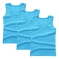 thumbnail image 1 of vdgthytj 3 Pack Girls Tank Tops Cotton Sleeveless Undershirt Casual Basic Shirts Layer Tees for Kids, 1 of 4