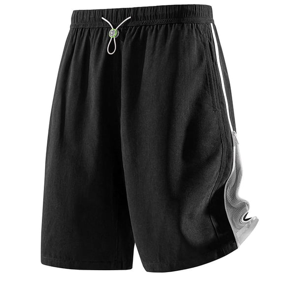 vdgthytj Athletic Shorts for Men Drawstring Elastic Waist Breathable Quick Dry Baggy Summer Running Basketball Outdoor Sport Shorts with Pockets3X-LargeBlack(3X-Large,Black)