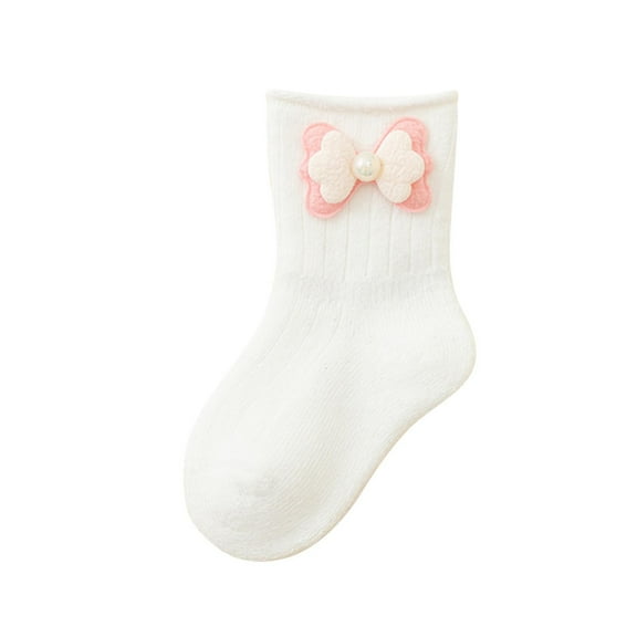 vdgthytj Baby Girls Ankle Socks Cute Bowknot Knit Non-slip Socks for Infants Toddlers Newborn 0-3 Years