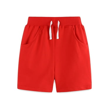 vdgthytj Baby Girls Boys Summer Shorts Casual Elastic Waist Kids Running Sports Workout Shorts with Pockets 2-7 Years