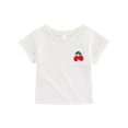 thumbnail image 1 of vdgthytj Baby Girls Summer T Shirts Toddler Kids Cute Ruffle Short Sleeve Crewneck Casual Tee Tops, 1 of 9