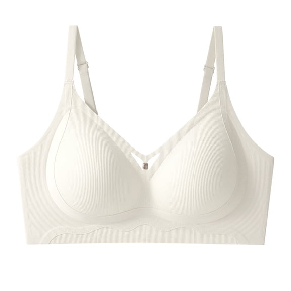 vdgthytj Bars for Women No Underwire Push up Underwear Supportive Full Coverage Bralette Seamless Comfy Ribbed Bra