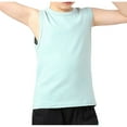 thumbnail image 1 of vdgthytj Boys Athletic Shirts Summer Round Neck Sleeveless Lightweight Basic Tank Tops Sport Tees for Kids, 1 of 3