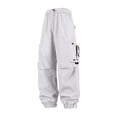 thumbnail image 1 of vdgthytj Cargo Pants for Men Straight Leg Baggy Drawstring Waist Elastic Cuffs Vintage Fashion Hiking Outdoor Trousers with Multi Pockets(X-Large,Gray), 1 of 6