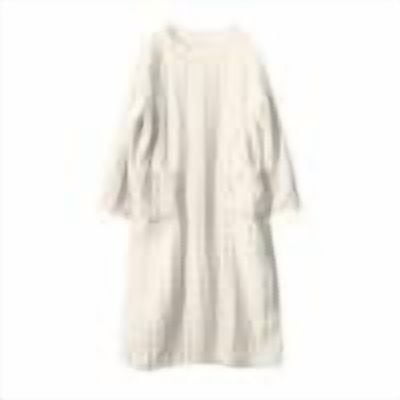 vdgthytj Fleece Nightgown for Women Cozy Plush Long Sleeve Crewneck Pullover Winter Warm Sleepwear Pajama Dress