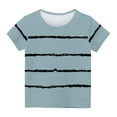 thumbnail image 1 of vdgthytj Girls Boys Short Sleeve Shirts Kids Printed Crewneck T-Shirts Casual Summer Tops Basic Blouse Tees 3-14 Years, 1 of 5