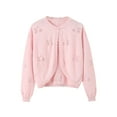 thumbnail image 1 of vdgthytj Girls Long Sleeve Cardigans Kids Cute Button Open Front Knitted Shrug Sweaters Tops Spring Fall Clothes, 1 of 5