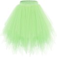thumbnail image 1 of vdgthytj Girls Tulle Skirts Elastic Waist Irregular Mesh Layered A-Line Dance Princess Birthday Party Skirts, 1 of 3