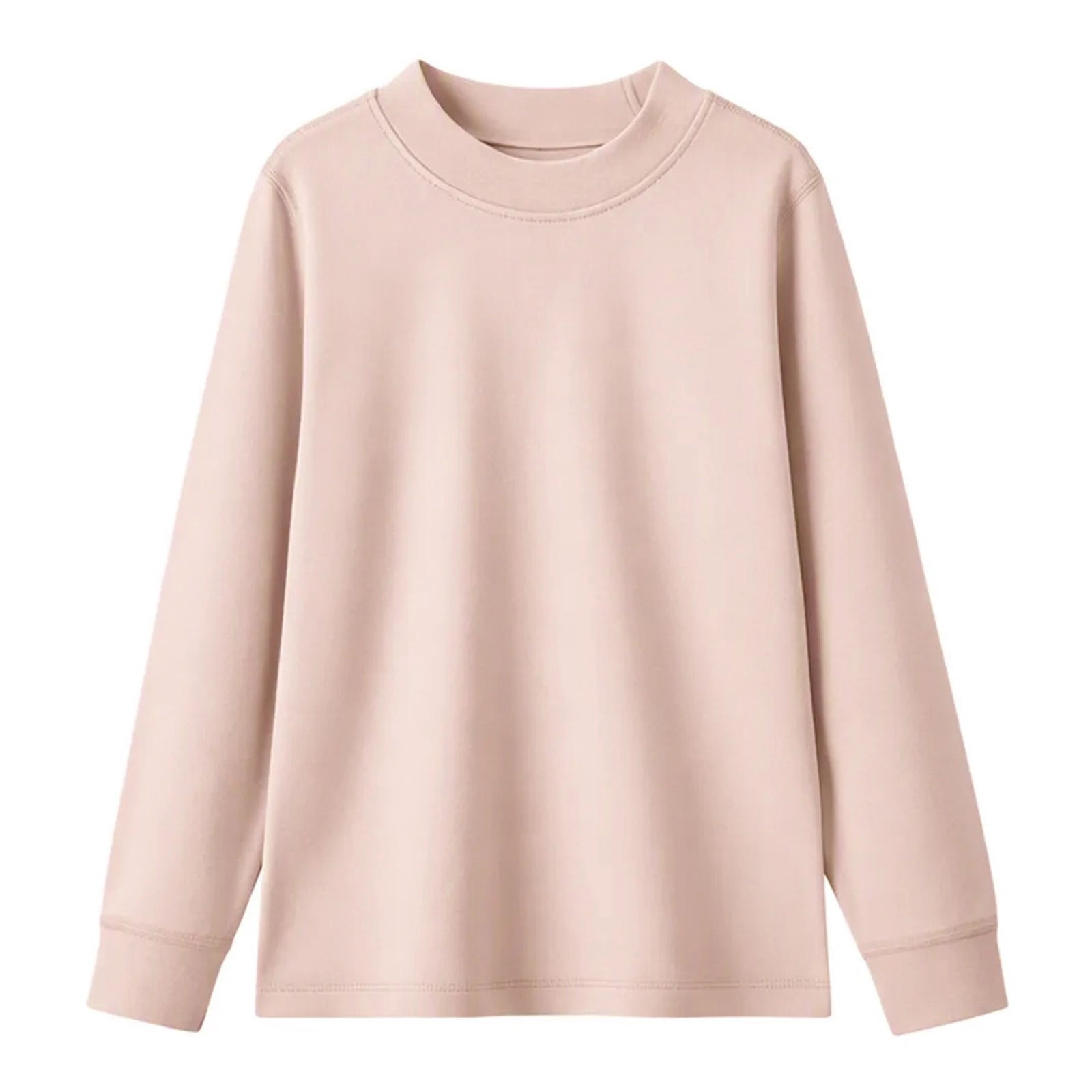 vdgthytj Kids Long Sleeve Base Layer Shirt Boys Girls Turtleneck Solid ...