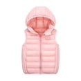 thumbnail image 1 of vdgthytj Kids Winter Hooded Puffer Vest Boys Girls Lightweight Sleeveless Zipper Jacket Waistcoat for Fall Winter, 1 of 7
