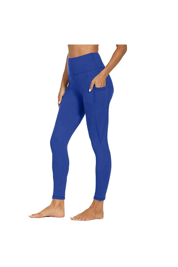 Yoga Leggings for Women Seamless High Waisted Stretchy Workout Athletic Running Compression Pants with Pockets