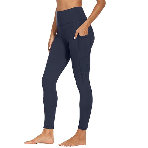 vdgthytj Yoga Leggings for Women Seamless High Waisted Stretchy Workout Athletic Running Compression Pants with Pockets