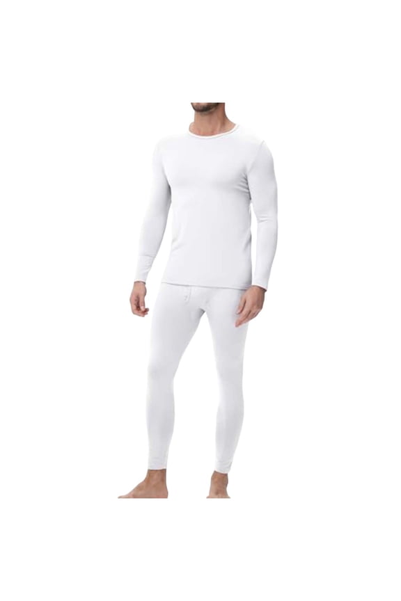 Men's Long Johns Thermal Underwear Set Base Layer Long Sleeve Top and Bottom Pajamas Fall Winter Clothes