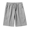 thumbnail image 1 of vdgthytj Mens Athletic Shorts Breathable Drawstring Elastic Waist Loose Fitted Comfy Solid Running Shorts with Pockets, 1 of 5