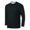 thumbnail image 1 of vdgthytj Mens Long Sleeve Shirts Casual Quick Dry Round Neck Solid Color Sport Athletic Tee Tops, 1 of 2