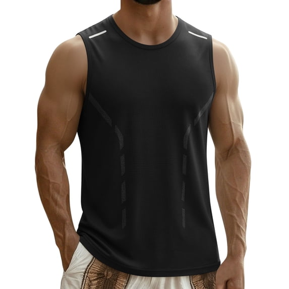 vdgthytj Mens Workout Tank Tops Sleeveless Lightweight Breathable Quick Dry Gym Training Muscle Tops