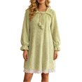 vdgthytj Nightgowns for Women Plus Size Crewneck Fuzzy Fleece Texture ...