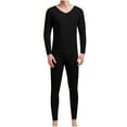 thumbnail image 1 of vdgthytj Thermal Underwear for Men Long Johns V Neck Base Layer Top and Bottom Set Pajamas Cold Weather L-4XL, 1 of 3