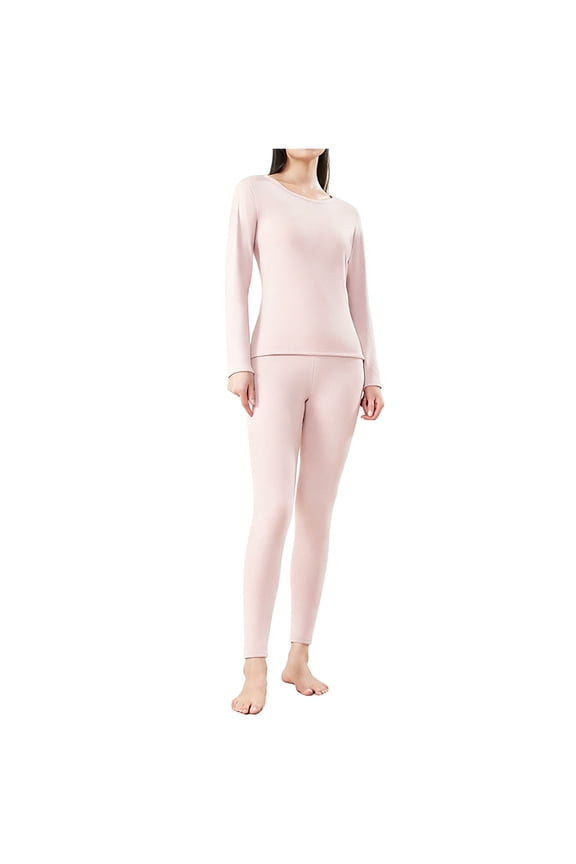 Thermal Underwear for Women Fleece Lined Long Johns Winter Warm Base Layer Top Bottom Set Sleepwear
