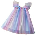 thumbnail image 1 of vdgthytj Toddler Baby Girl Tulle Dress Sleeveless Fairy Layered Ruffle Party Princess Dress Spring Summer Clothes, 1 of 4