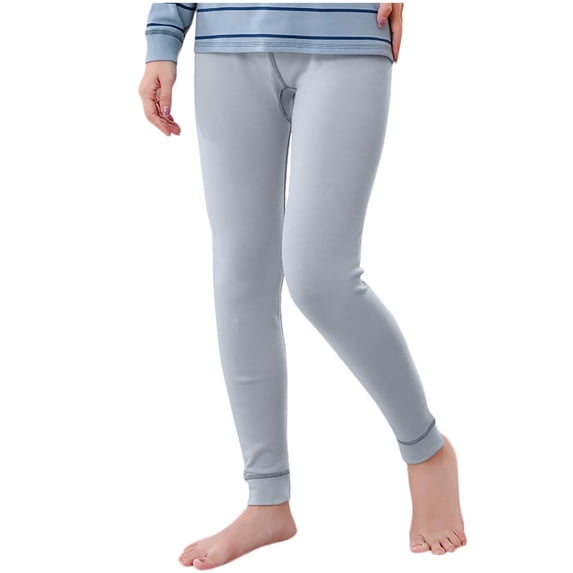vdgthytj Toddler Boys Girls Leggings Casual Soft Elastic Waist Thermal Base Layer Bottom Pants for Kids 2-15 Years