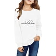 thumbnail image 1 of vdgthytj Toddler Boys Girls Valentine's Day Sweatshirt Kids Printed Crewneck Long Sleeve Tops Graphic Blouse 2-10 Years, 1 of 3
