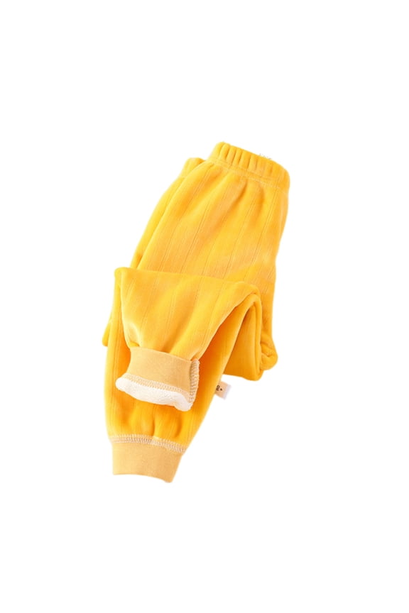 Toddler Boys Girls Winter Warm Pants Fleece Lined Thick Casual Lounge Trousers for Kids 1-8 Years