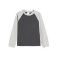 thumbnail image 1 of vdgthytj Toddler Girls Boys Long Sleeve T Shirts Kids Crewneck Color Block Fall Winter Tops Basic Tees 1-15 Years, 1 of 5