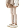 thumbnail image 1 of vdgthytj Toddler Girls Leggings Kids Cute Bow Lace High Waist Stretchy Tights Dance Under Dress Pants, 1 of 9
