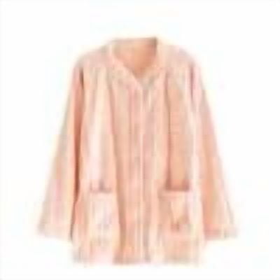 vdgthytj Women Fuzzy Fleece Pajama Tops Cozy Long Sleeve Button down Winter Plush Warm Coat Sleepwear with Pockets