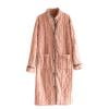 vdgthytj Womens Fuzzy Fleece Nightgown Button down Warm Flannel Winter Cozy Bathrobe Sleep Dress with Pockets