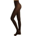 thumbnail image 1 of vdgthytj Womens Opaque Tights High Waisted Fake Translucent Leggings Footed Pantyhose Dance Stockings, 1 of 2