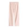 vdgthytj Womens Plus Size Pajama Pants Plaid Casual Soft Elastic Waist Sleep Bottoms Trousers Loungewear