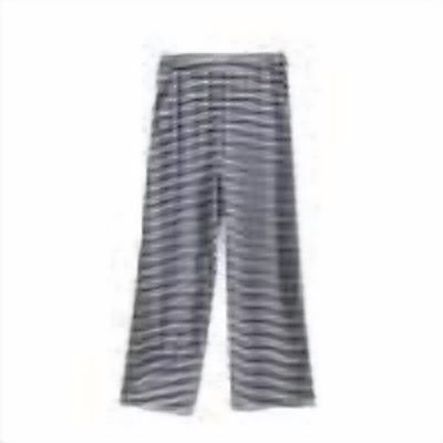 vdgthytj Womens Striped Pajama Pants Soft Elastic Waist Wide Leg Lounge Bottoms Trousers Sleepwear with Pockets
