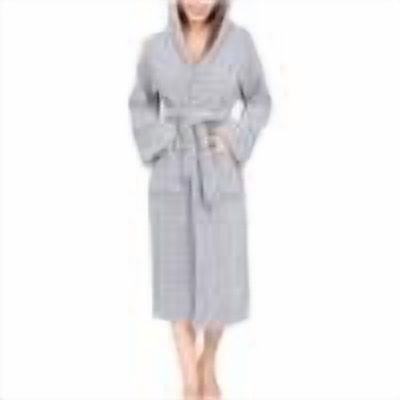 vdgthytj Womens Winter Robe with Hood Plush Fleece Bathrobe Sleepwear Warm Fuzzy Soft Housecoat with Pockets