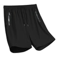thumbnail image 1 of vdgthytj Workout Shorts for Men Lightweight Quick Dry Baggy Drawstring Elastic High Waist Gym Running Shorts with Zip Pockets, 1 of 7