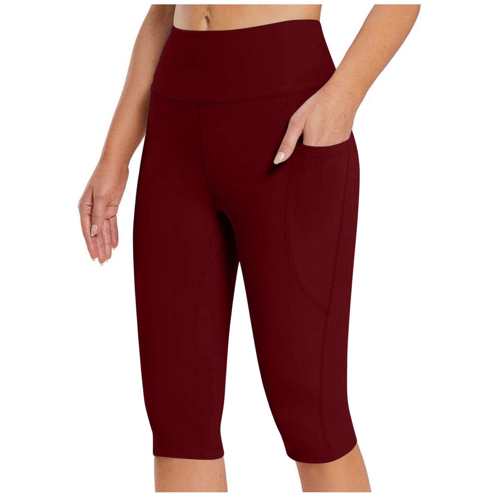 vdgthytj Yoga Capris for Women Butt Lifiting High Waist Skinny Leggings
