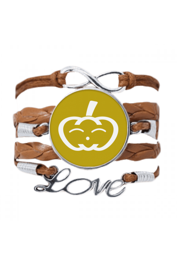 vegetable expression happy pumpkin body bracelet chain ornament wristband