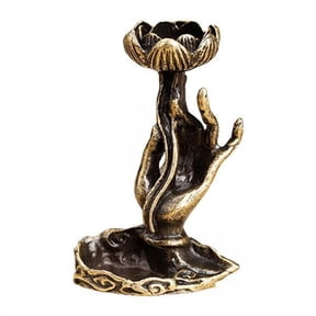 veloris 6xBackflow Incense Burner Waterfall Yoga Meditation Stick Cone Incense Holder with Lotus 5.4x3.6cm 6 Pcs