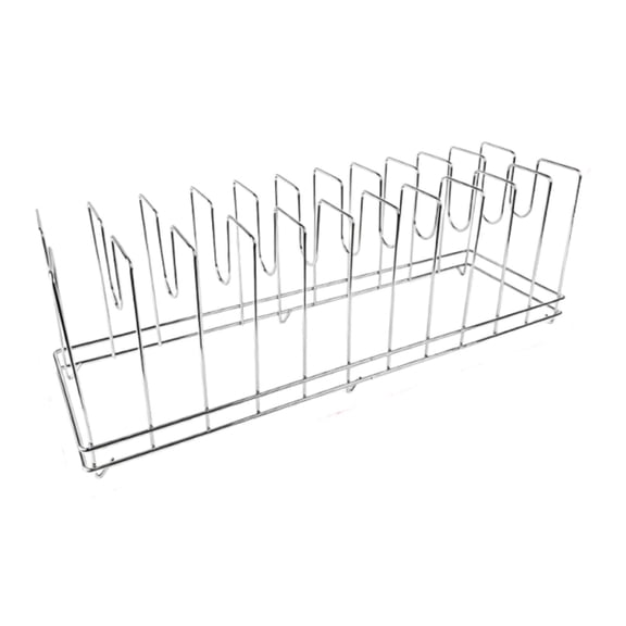 veloris Draining Pizza Pan Rack Pizza Pan Organizer Multifunctional Convenient Practical 11 Slots 72x22x25cm