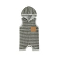 thumbnail image 1 of vera natura Baby Boy Hooded Jumpsuits Summer Sleeveless Striped Print Pocket Jumpsuits, 1 of 8